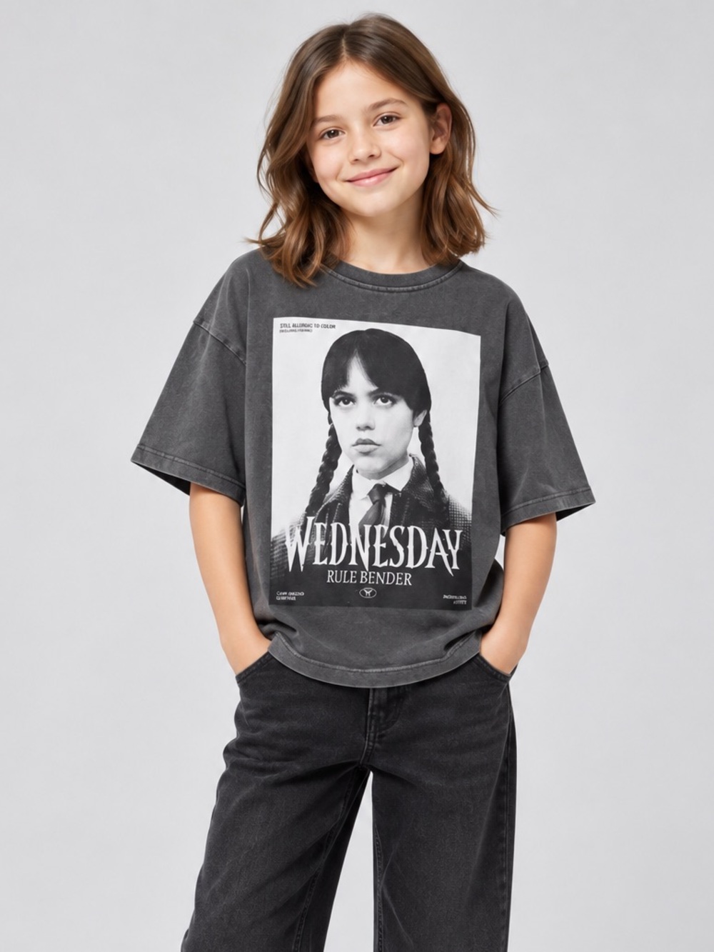 ZARA Wednesday Graphic Tee NWT
